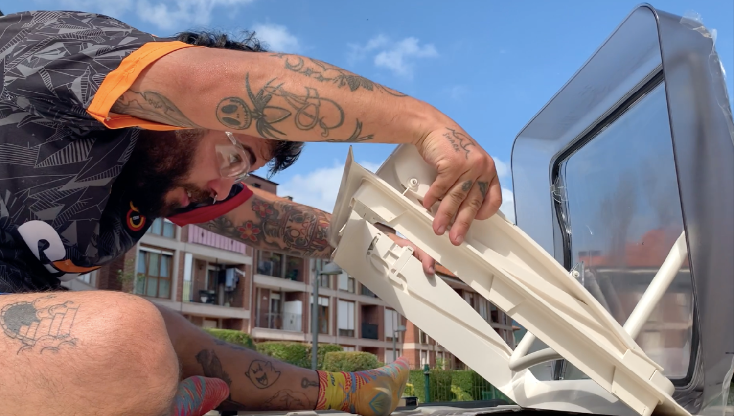 como instalar claraboya en camper